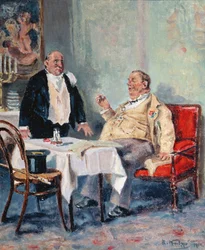 In einem Restaurant, 1914